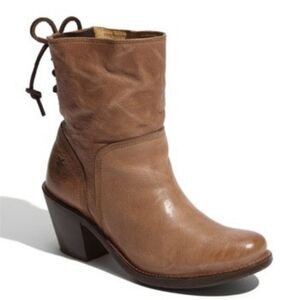 FRYE 'Carmen' Lace Up Leather Ankle Boot Sz 6.5